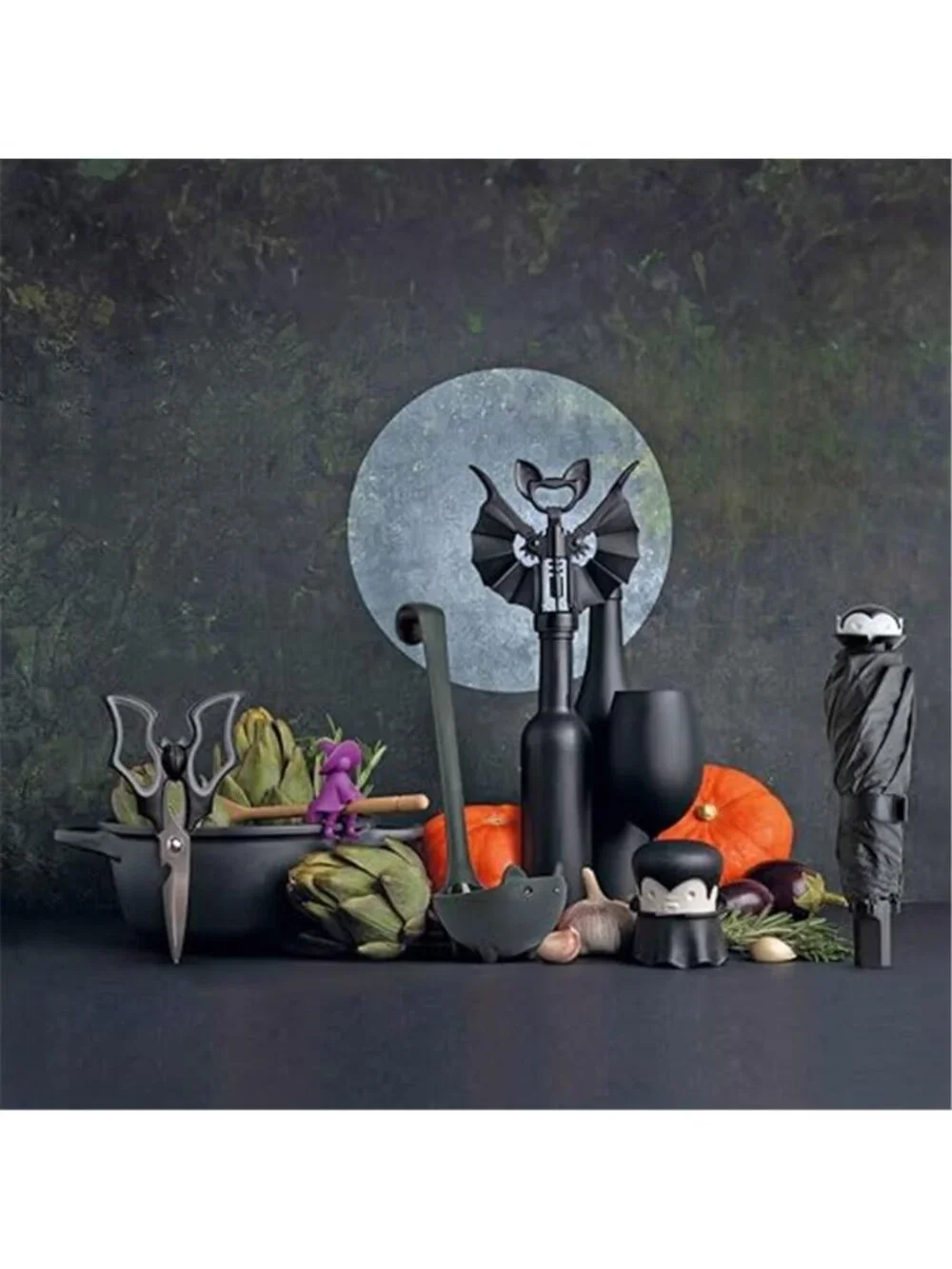 Cute Goth Bat Kitchen Shears